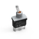 WS-TOTV Ø 12 mm Panel Cut-Out Vertical Operation Toggle Switch with 6.3 mm quick-connect Terminal